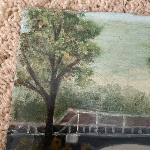Vintage “Panora Mill” Oil on Board 1981 - Picture 4 of 12